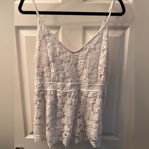 Elegant White Lace Women’s Top